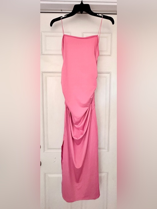 Dresses & Skirts - Pink Y2K 2000’s Draped Spaghetti Strap Maxi Dress (Small)